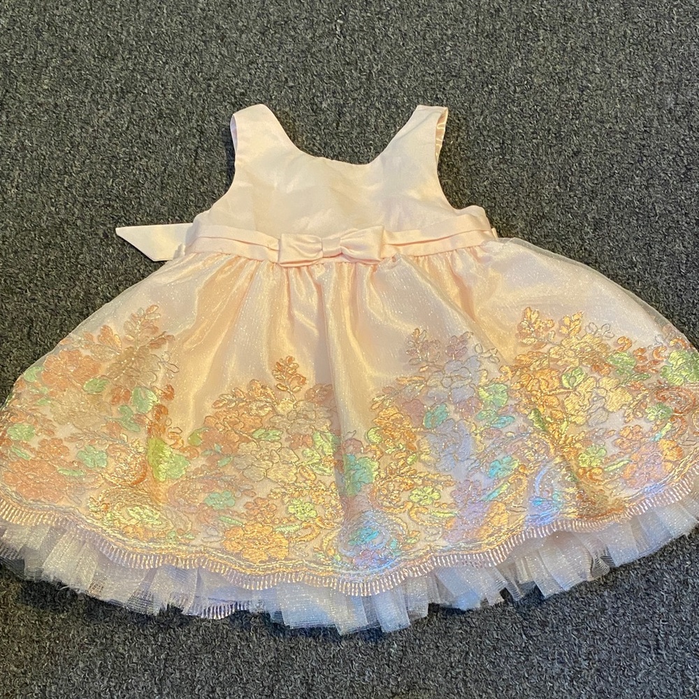 American Princess Pink and Gold Formal Dress